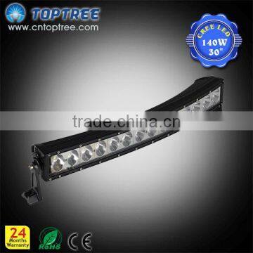 High intensity cree led bar lighting curved led light bars for auxiliary lighting