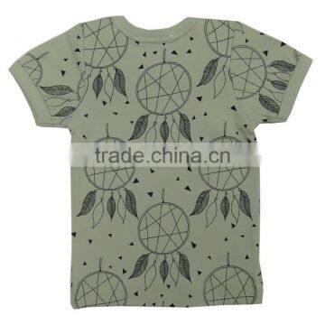 Organic Cotton Top Fashion Quality Kids t Shirt and Short Sleeve Plain With Printed t Shirt for Babies photo-2