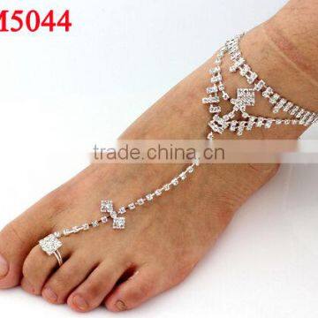 Wholesale handmade belly dance accessories sexy slave anklet foot wears for women