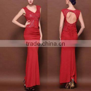 Apparel Manufactureres High Quality Lace Hem Sexy/stylish Evening Dress 2013 photo-2