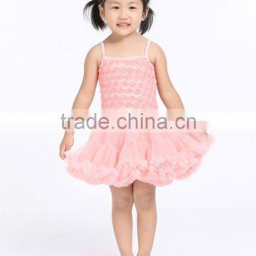 Summer hot sale baby boutique dress fancy baby girl rose party dress children casual dress