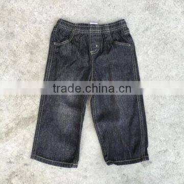 Zhejiang stocklot clothing comfortable high quality cheap kids jeans