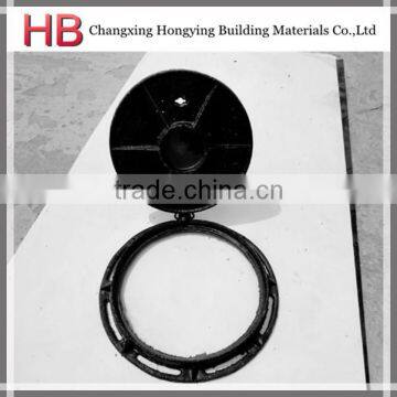 hinged manhole cover with frame