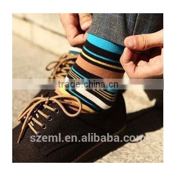 Wholesale stripe custom socks manufacturer