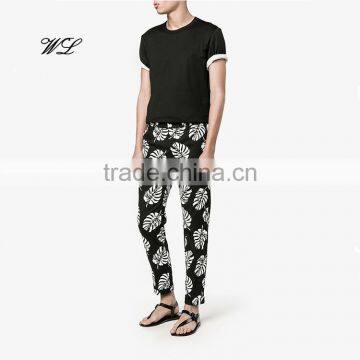 2017 Wholesale casual man pants summer trousers printed pants