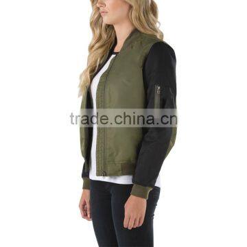 2016 Clothing Manufacturer Custom Mountain Bomber Jackets Wholesale Woman Jacket photo-2
