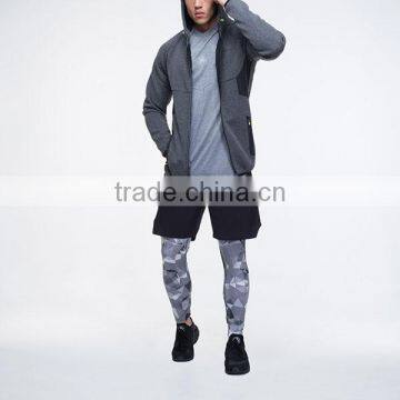 MEN MUSCLE FIT ZIPPER JACKET 2.0 GREY