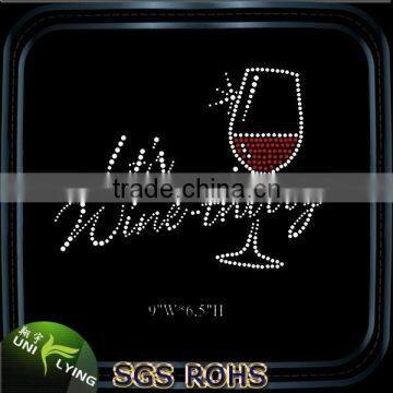 Wine Glass Motif for Heat Transfer Rhinestone photo-4