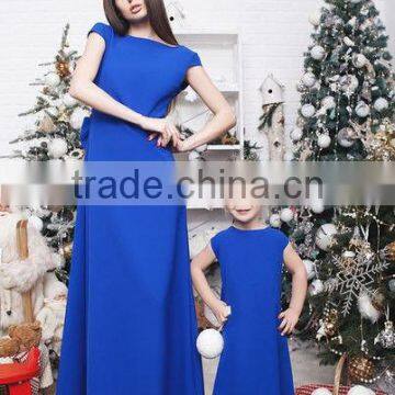 2017 Hot Selling Mother And Daughter Matching Dresses Baby Long Frocks Prom Dress Long Party Frock Designs photo-5