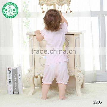 Ruffled Infant Girls Clothing Summer Kids Cotton Clothes Sets photo-6