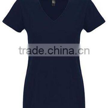 Next Level Apparel Women's Sueded S/S V-Neck Tee - Made From 60% Combed Ring-spun Cotton and 40% Polyester Jersey. photo-6