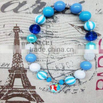Carton Pendant Chunky Bubblegum Bead Baby Necklaces Wholesale photo-3