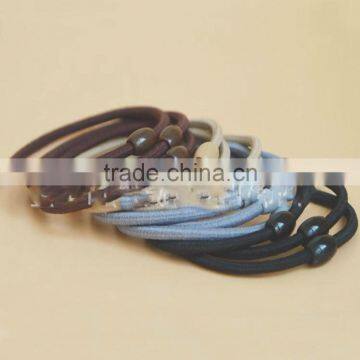 Girls Rubber Elastic Hair Ties Ponytail With Beads photo-6