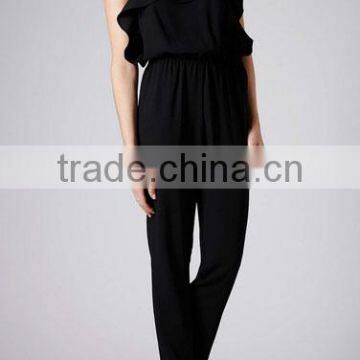 Hot Selling Long Ladies Black One Piece Jumpsuit