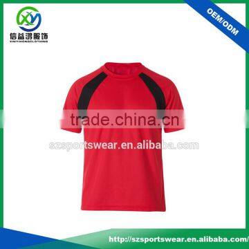 High Quality Contrast Spelicing Cotton /Polyester Men T Shirt photo-2