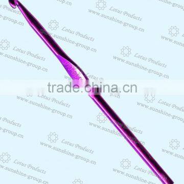 High Quality Colorful Electoplating Aluminum Crochet Hook photo-2