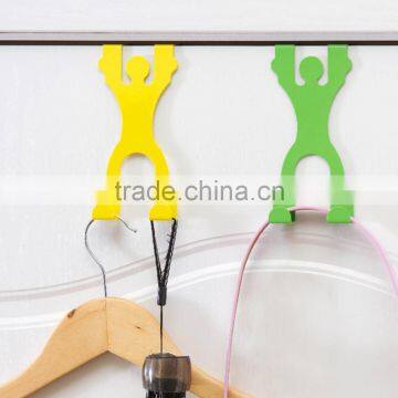 Cute Stainless Steel Over the Door Dual Hanger Hook Hat Coat Holder Worldwide Store photo-3