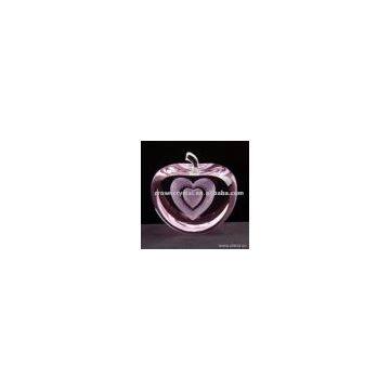 Sell Pink Apple With Laser Double Hearts
