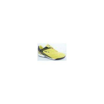 Yellow / Black Different designs Customers Brand Customized Logo Childrens Soccer Shoes