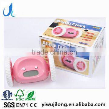 creative moving lazy people alarm clock funny running away digital alarm clock for kids and adults gifts