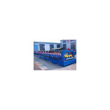 Steel Floor Deck Roll Forming Machine , Roof And Floor Tile Making Machine