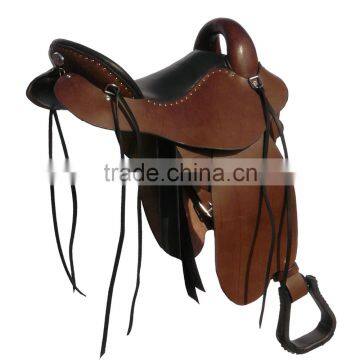 Leather Western Style Horse Saddle