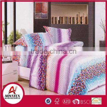 100% Polyester Colorful Bedding Sets, China Custom Print Bedding Set,90gsm Bed Sheet Microfiber photo-6