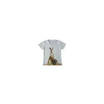 Factory Direct Cotton Digital Printing Custom Processing Women's Casual T-shirt photo-3