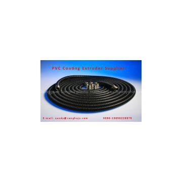 Aging Proof PVC Coated Flex Metal Corrugated Conduit Extrusion Machine photo-2