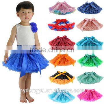 blue girl tulle princess tutu pettiskirt/ morning lou 28 color 1-10 year old girl princess dress pettiskirt