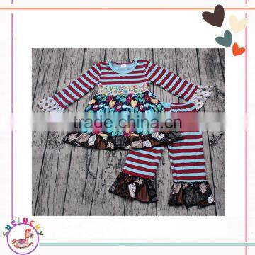 JN27-14 High Quality 95% cotton fall winter girls outfits newborn baby girl clothing