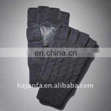 fashional newest cozy soft popular jacquard knit mitten