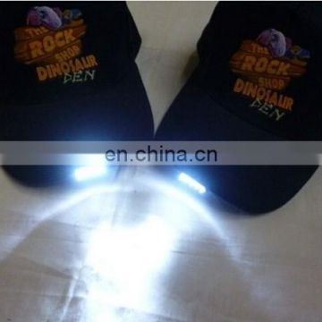 Wholesale Promotion Gift Led Light Caps With Led Light Bar Flat Printing Cap And Hat