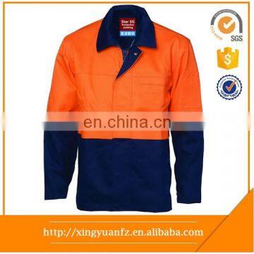 Cotton Orange Heavy Duty Zipper Front Fireproof Jackets