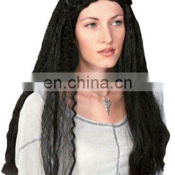 CGW-068 Black Long Wig Carnival wig Halloween wig