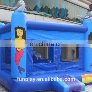 HI 0.55mm pvc commercial bouncy castle inflatable bouncer shark jumping castle hot sale