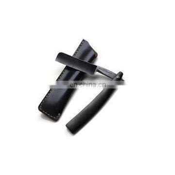 Black coated High quality Shaving razor straight razor (PayPal Accept)Free shipping