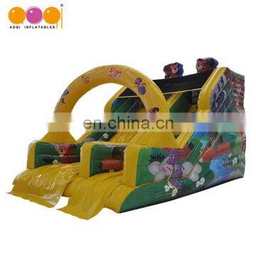 Amusement park forest theme slide inflatables mini inflatable slides for kids play