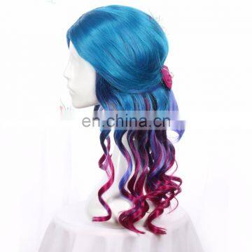 Top Fashionable Synthetic Hair Deep Purple Wig Cosplay Anime Wigs photo-2