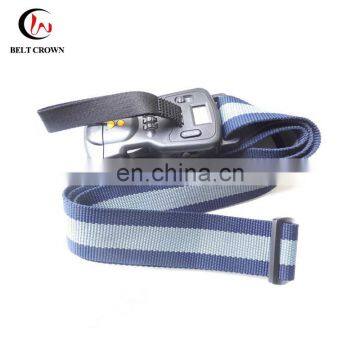 Travel Accessories Cutom Logo Polyester Woven Luggage Bag Strap With Plastic Belt Buckle photo-3