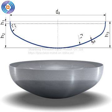 China Factory 1000mm Carbon Steel Hemisphere for Water Storage Tank
