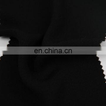 plain dyed faux silk black fake georgette fabric