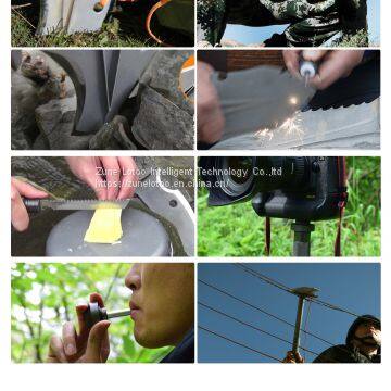 Zune Lotoo Camping Hunting Shovel Folding Portable Shovel Tactical Multifunction Shovel With First-Aid Kit, Wire Saw, for Camping, Hiking, Survival, Outdoor, photo-3