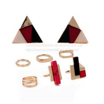 Dange Drop E06-19112 ， Fashion drop earrings，F(xiàn)ashion jewelry sets，Stainless steel jewelry sets