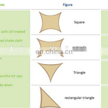 Garden Sun Shade Sail With UV Treatment Nursery Shade Mesh