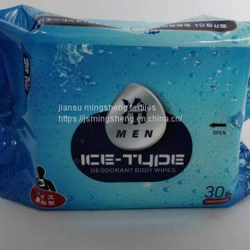 Portable Ice Cooling Adult Wet Wipes Alcohol-free Deodorant Body Wet Tissue photo-3