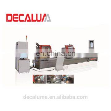 CNC 3 axis double head precision cutting saw window making machine for aluminum profile