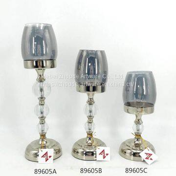 latest style transformable gold and black metal candle holder from china factory