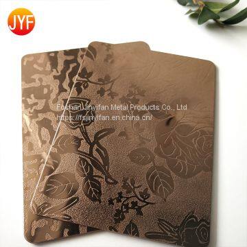 Aisi 316 Price Bead Blast Finish Stainless Steel Sheet Rose Gold Colored Bead Blasted Titanium Decorative Stainless Steel Sheet