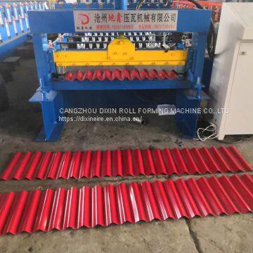 China Products Corrugated Aluminium Zinc Roll Sheet Tile Making Forming Roofing Machine photo-5